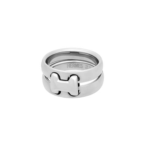 hermes ring white gold|authentic hermes rings.